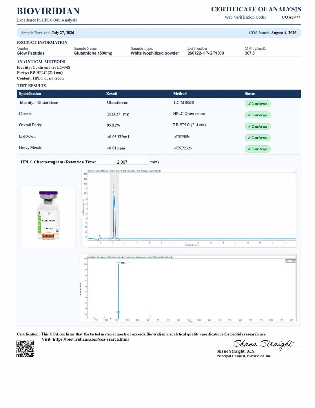Glutathione (1500mg) - Image 2